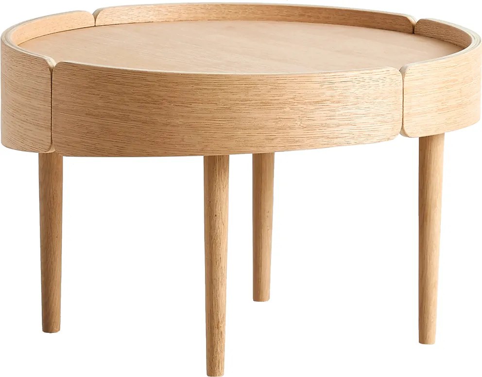 Konferenčný stolík "Skirt", 2 varianty - Woud Varianta: dub, světlý matný lak