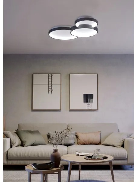 Redo 01-3375 - LED Stmievateľné stropné svietidlo COMBI LED/72W/230V CRI98 čierna