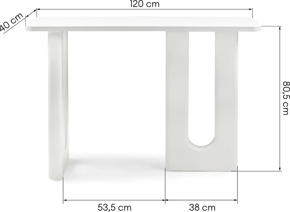 Konferenčný stolík Lichi 120 cm biely