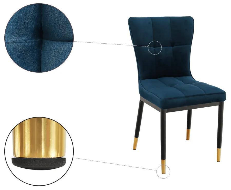 Jedálenská stolička EPONA – látka, viac farieb Sivá