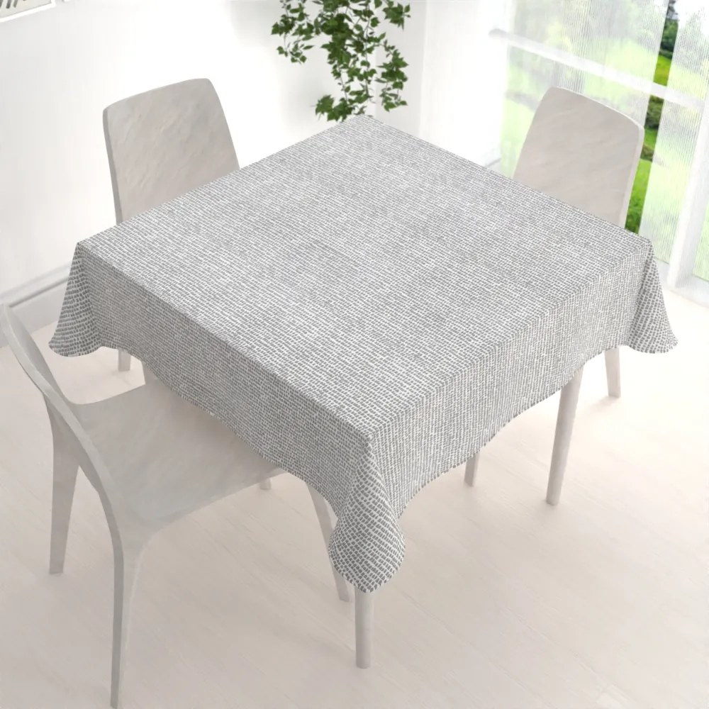 Biante Bavlnený štvorcový obrus Sandra SA-061 Nepravidelné tvary na bielom 100x100 cm