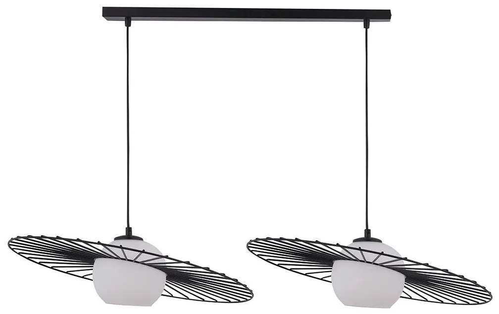 Luster na lanku SOL 2xE27/60W/230V čierna