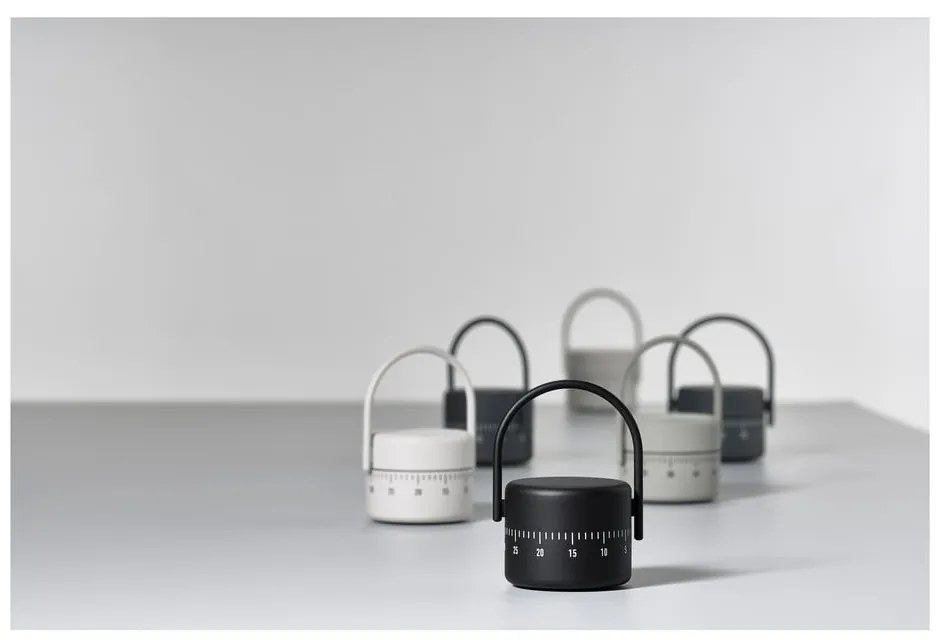 Sivá analógová kuchynská minútka Zone Singles