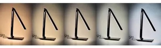 Solight LED stolná lampa stmievaťelná, 12W, voľba teploty svetla, USB, čierna
