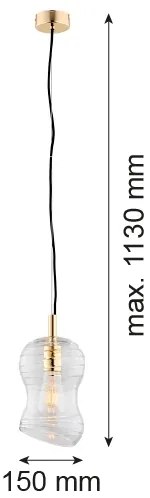 Argon 4742 - Luster na lanku DEPORTIVO 1xE27/15W/230V