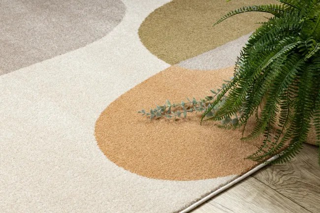 Koberec FUSION Shape 5706 krémový / tehlový