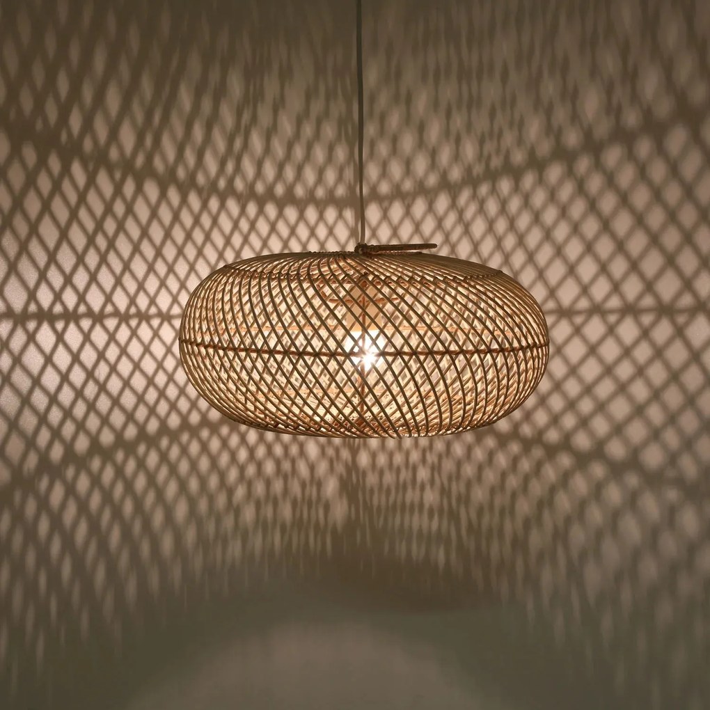 Ratanová lampa Esra malá
