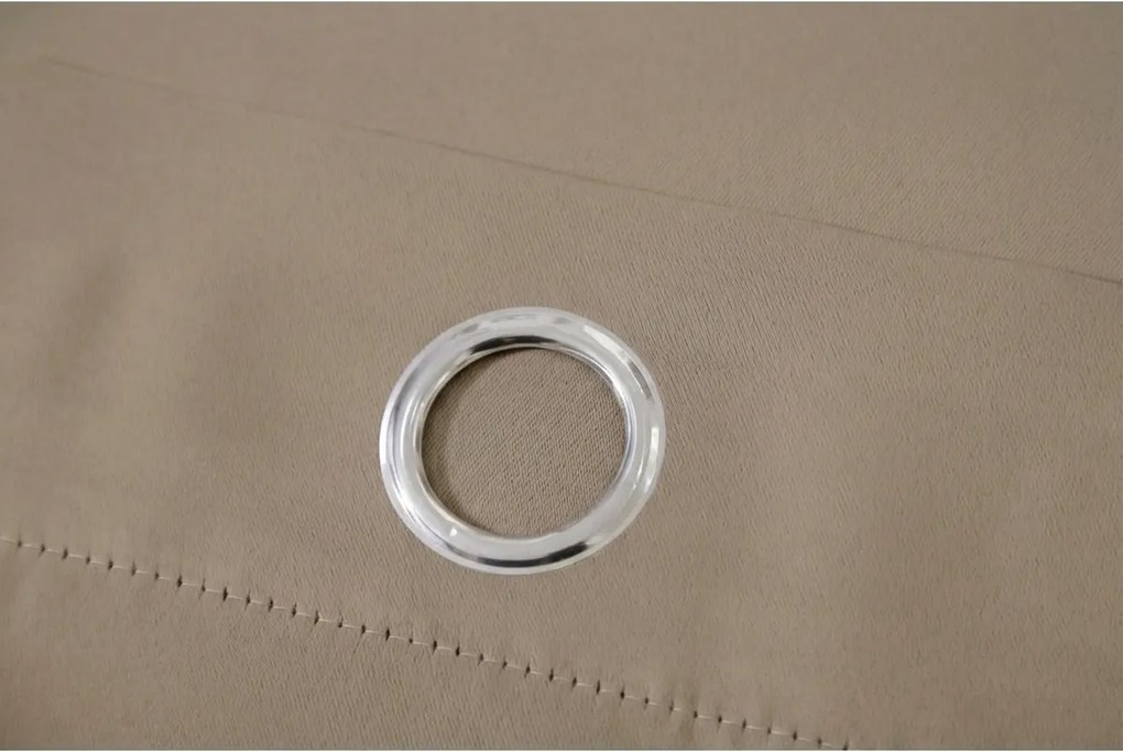 Béžový záves OXFORD 140x250 cm Zavesenie: Riasiaca páska