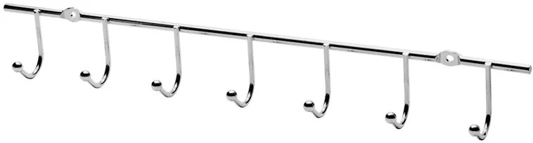 BISK Erga Niagara, 7-háčik držiak na uteráky, chrómová, ERG-04831
