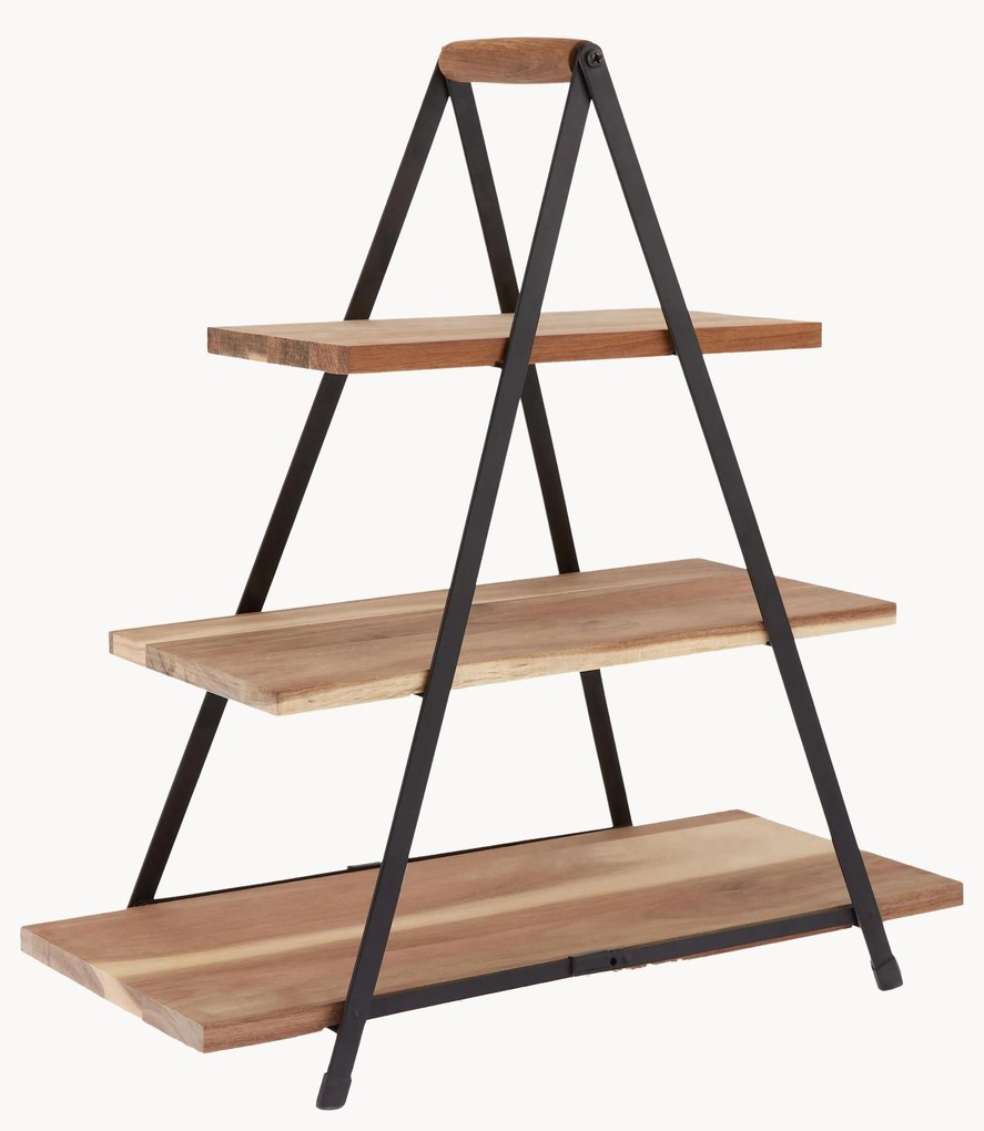 Etažérka's doskami z akáciového dreva Serve