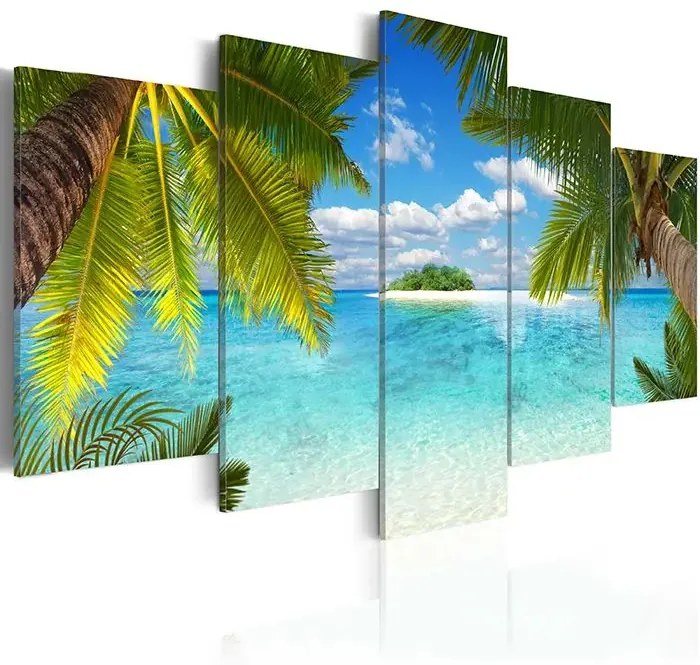 Obraz - Paradise island Veľkosť: 100x50, Verzia: Na talianskom plátne