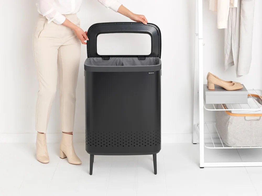 Brabantia Kôš na bielizeň Bo 2x45L čierna