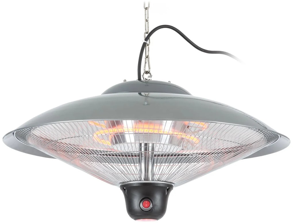 Heizsporn, stropný ohrievač, 60,5 cm (Ø), LED lampa, diaľkové ovládanie