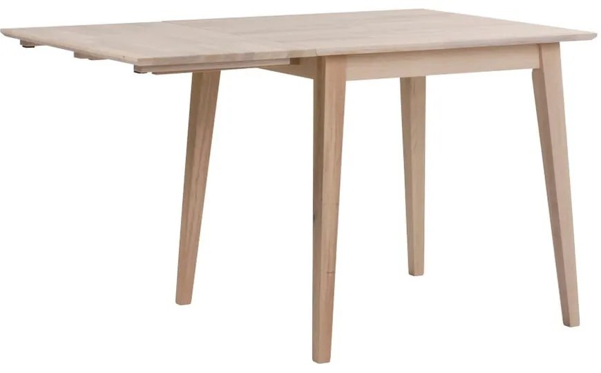 Matne lakovaný sklápací dubový jedálenský stôl Rowico Mimi, 80 x 80 cm