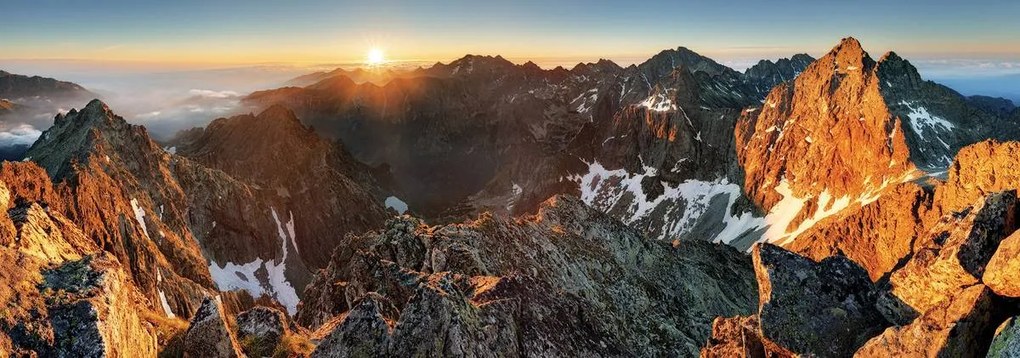 Fototapeta - Rysy -Vysoké Tatry na Slovensku (152,5x104 cm)