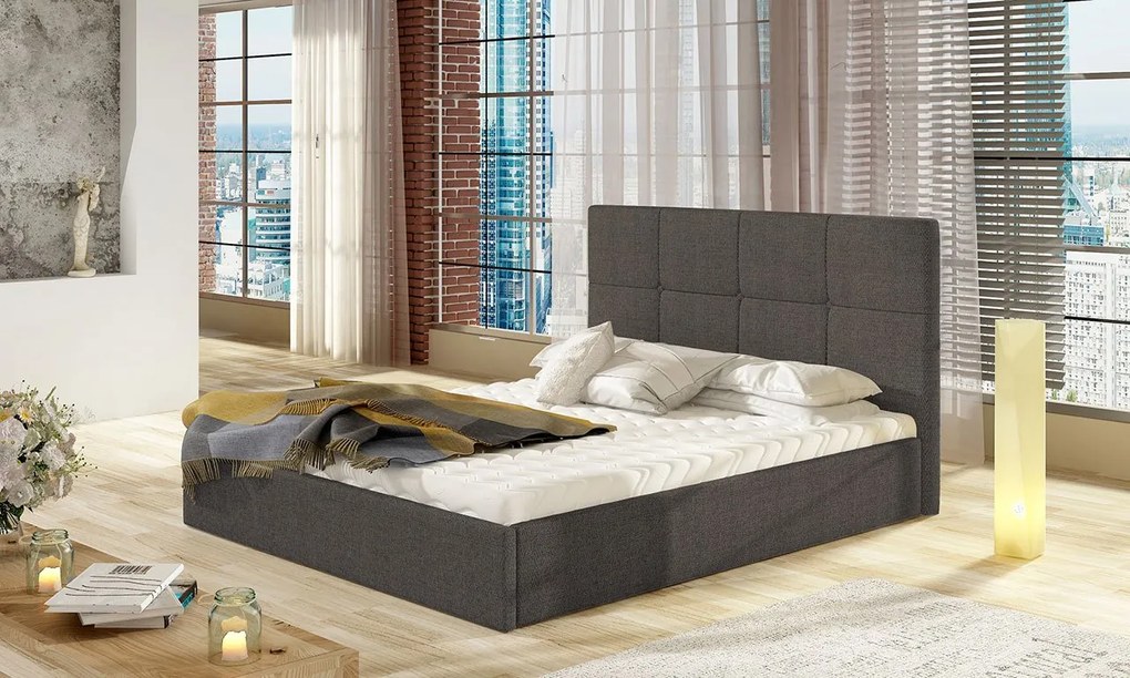 Čalúnená posteľ s úložným priestorom Atenso Duo, Dostupné poťahy: Sawana 69, Rozmer postele: 140x200