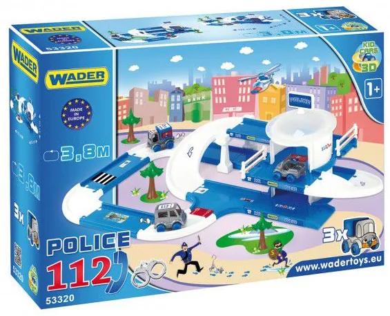 Kid Cars 3D Policie plast 3,8m v krabici 59x40x15cm 12m+ Wader
