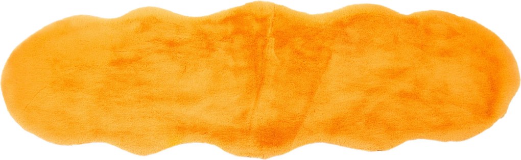 XXXLutz UMELÁ KOŽUŠINA, 55/160 cm, oranžová - Koberce - 003580043952