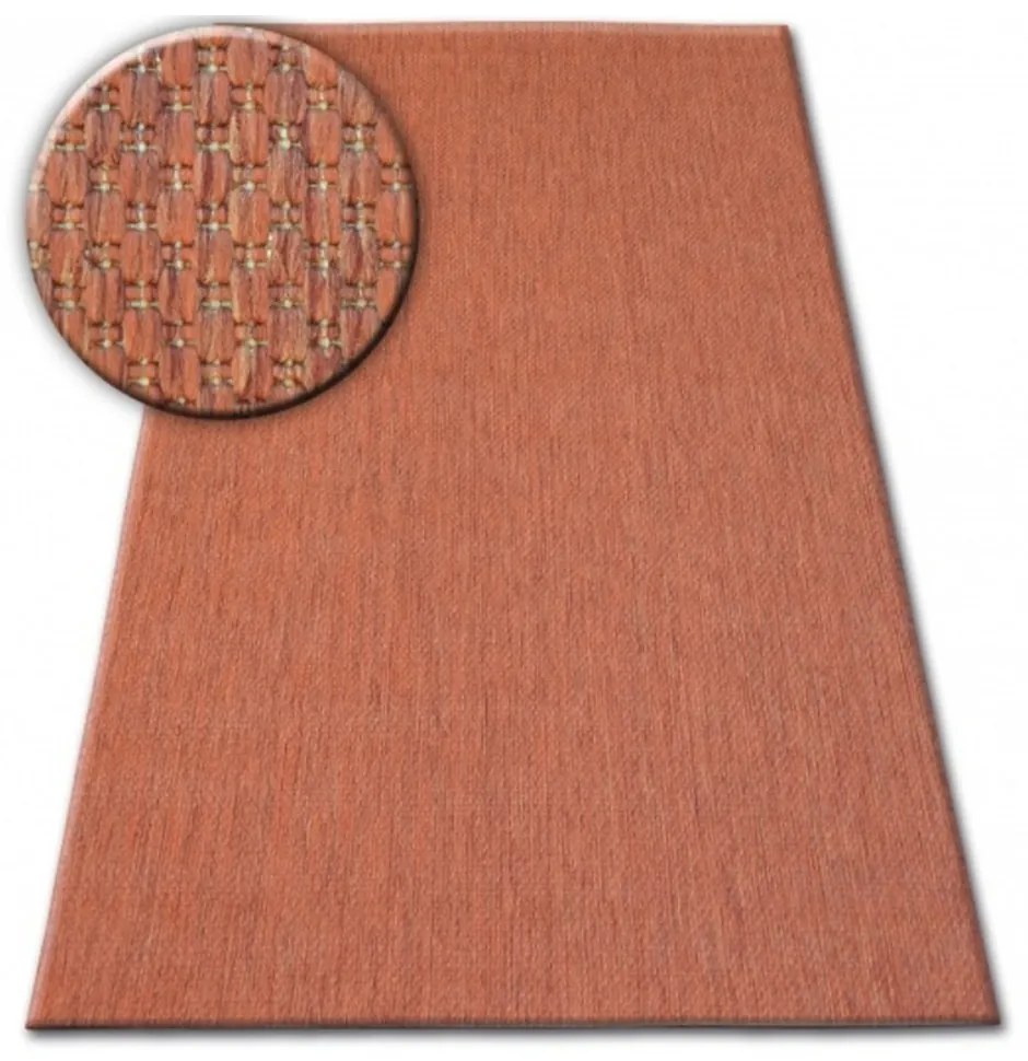 Kusový koberec Flat terakotový, Velikosti 80x150cm