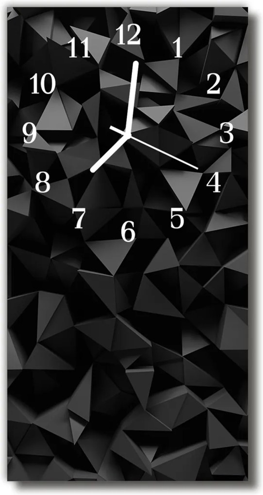 Nástenné hodiny vertikálne  Moderné geometria 3d grafika