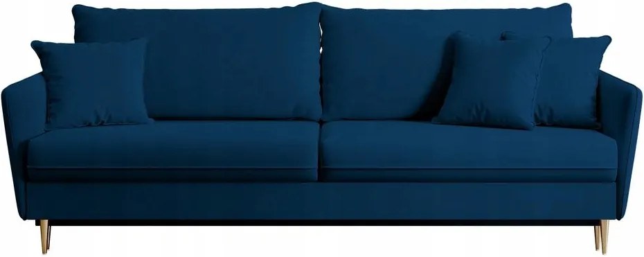 Pohovka trojsedačka Vivaldio (modrá zlatá)