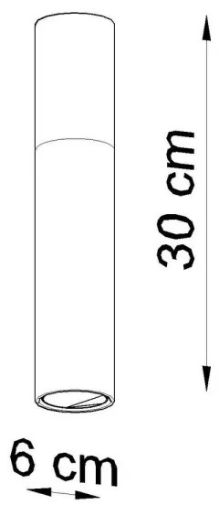 Sollux SL.0631 - Stropné svietidlo PABLO 1xGU10/40W/230V biela