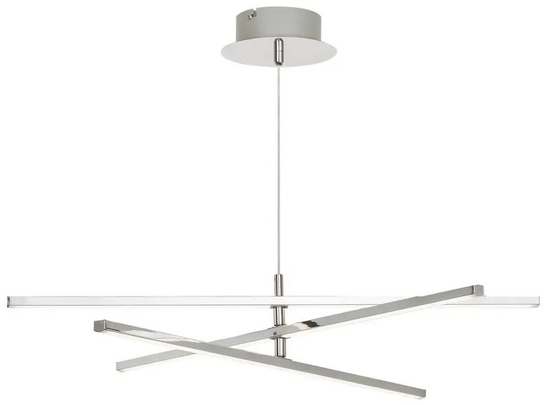 Rabalux LED závesné stropné svietidlo Meredith 1x18W | 1500lm | 4000K - chróm