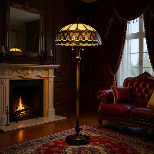 Stojaca lampa Tiffany Clayre & Eef COLOSSAL 56*164 13KG