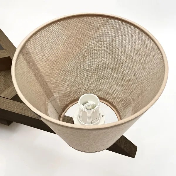 Brilagi - LED  Prisadený luster ANTHONY 5xE14/40W/230V dub orech