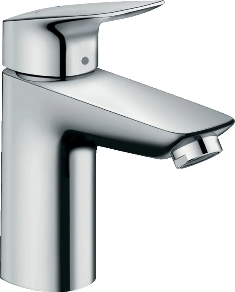 Hansgrohe Logis, páková umývadlová batéria 100 LowFlow s odtokovou súpravou s tiahlom, chrómová, HAN-71104000