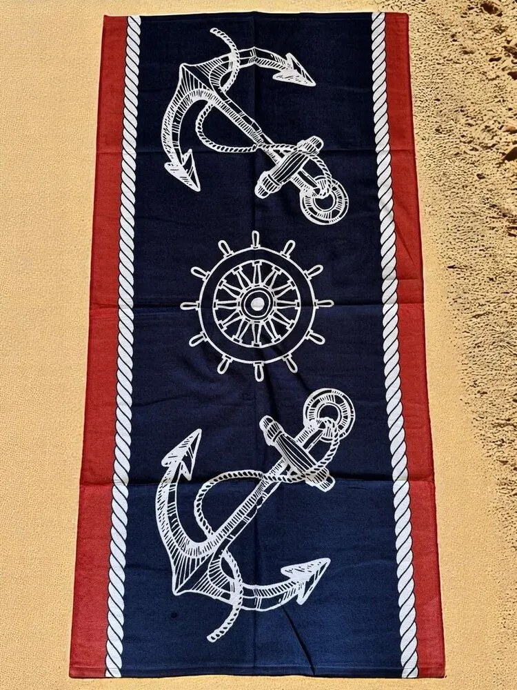 Plážová osuška FUNNY NAVY 70x140 cm
