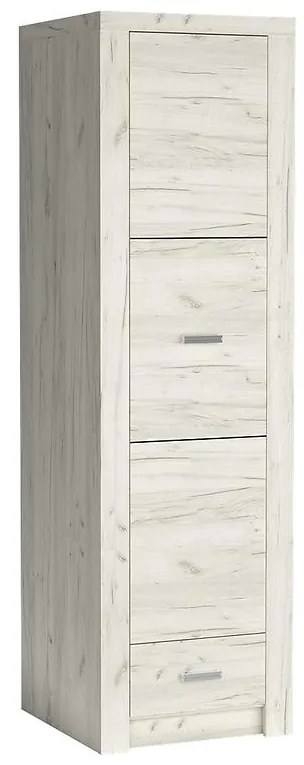 Skriňa Indianapolis I2 1D kraft biela