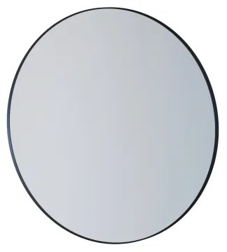 Kúpeľňové zrkadlo BORGSTED, priemer 60 cm, čierne