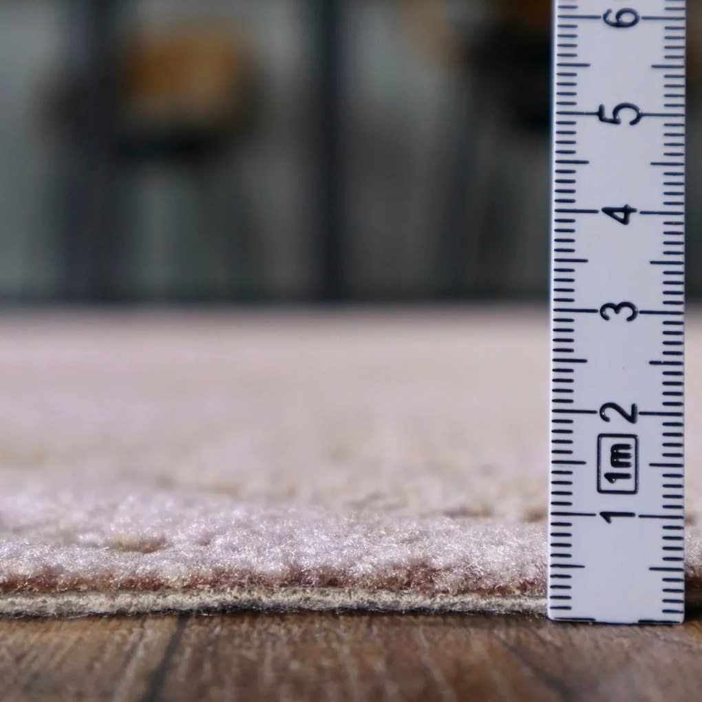 AKCIA: 120x170 cm Kusový koberec Scroll béžový - obšitý zo všetkých strán, šíře, béžová, filc, detská izba, AladinWorld Expres