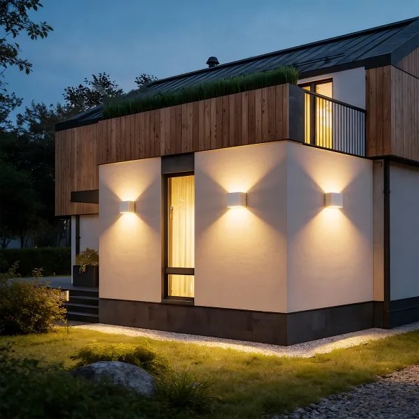 Brilagi - LED vonkajšie nástenné svietidlo DONNANI LED/5W/230V 10 cm biela IP44
