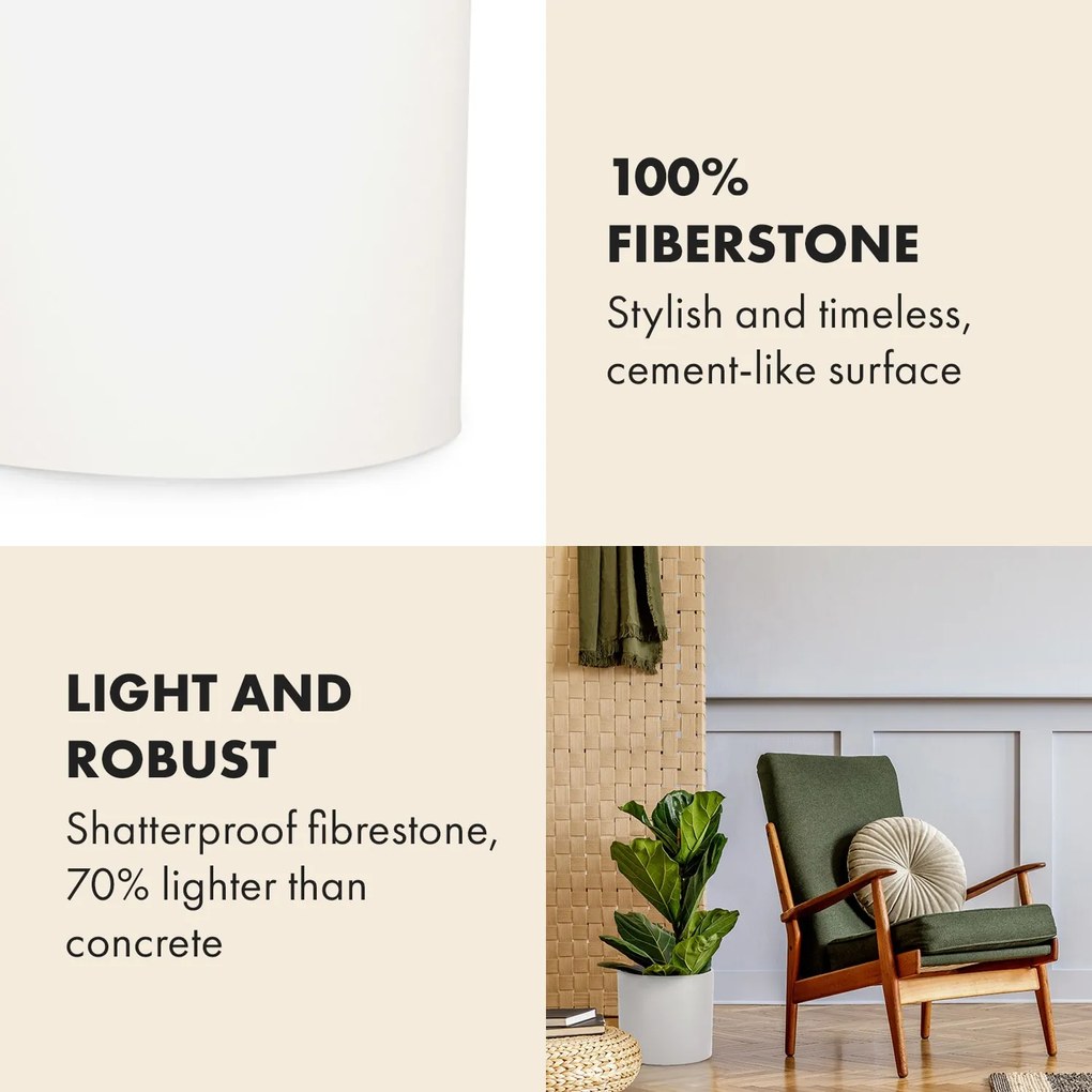 Fox & Fern Gendt, kvetináč, fiberstone, interiér/exteriér