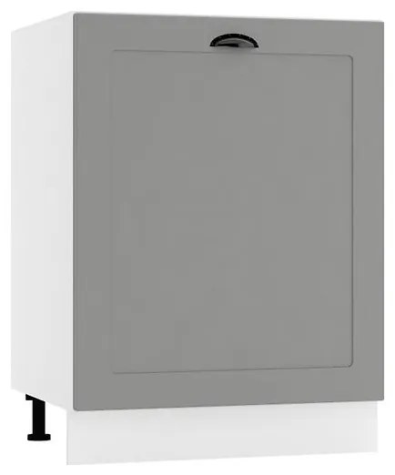 Kuchynská skrinka Adele D60ZL S/1 šedá mat/biela