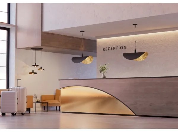 Eglo 390395 - Luster na lanku SACEDA 3xE27/40W/230V čierna/zlatá