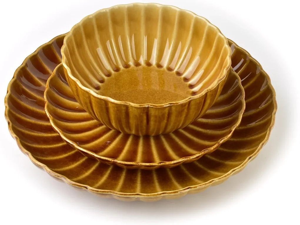 Keramická miska Evie Honey 650 ml medová