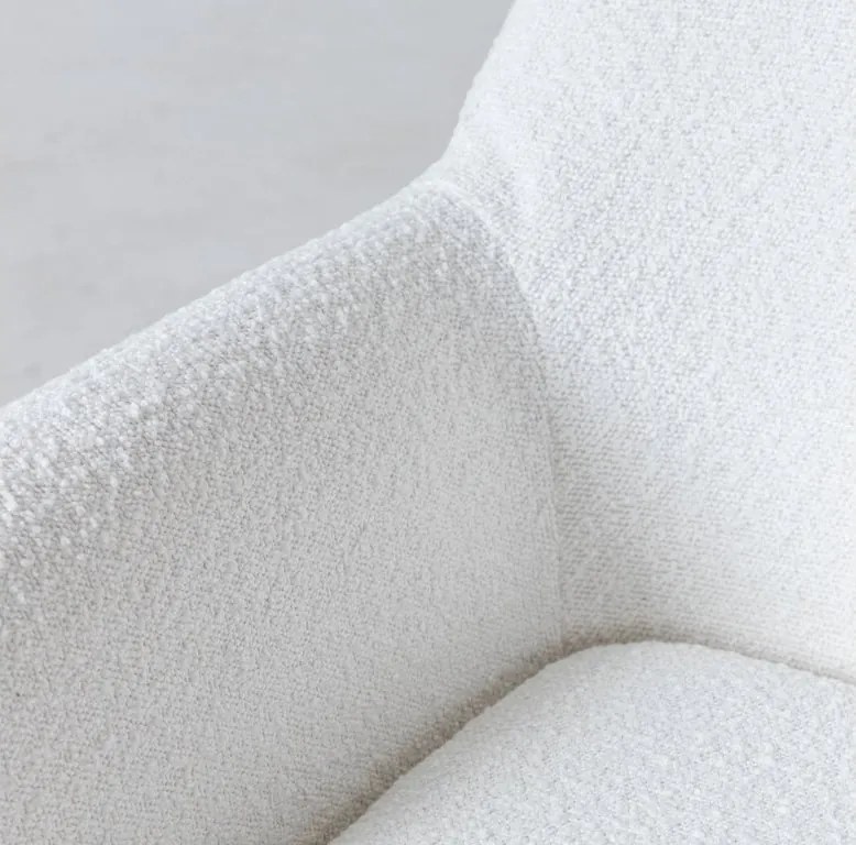 Biele designové kreslo MILAN