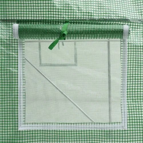 vidaXL Skleník s oceľovými základmi 4 m² 2x2x2 cm-