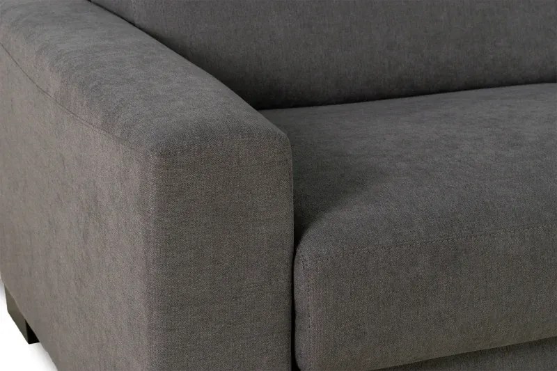 Pohovka JANIRA s rozkladom na každodenné spanie - matrac s Aloe vera, šedá (roma - 23 grigio)