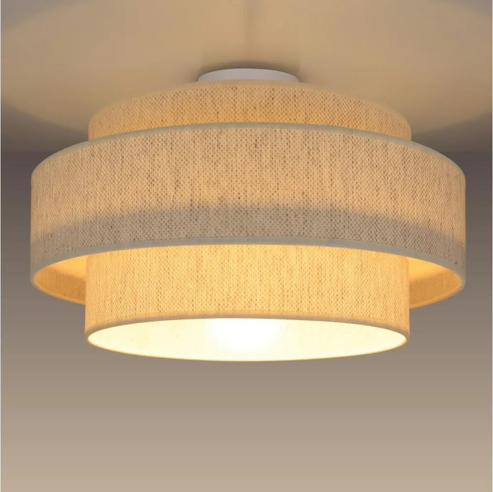 Stropné svietidlo BOHO 1xE27/60W/230V priemer 40 cm biele