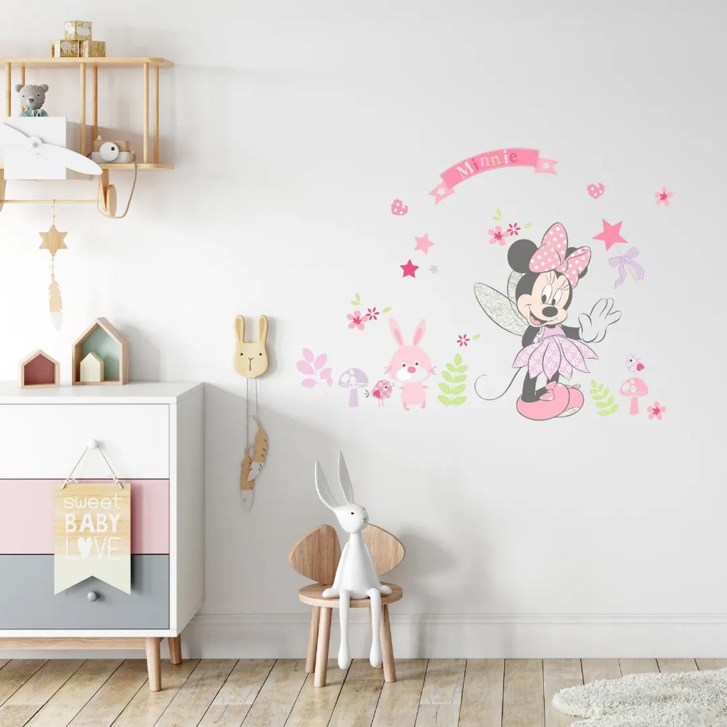 Samolepka na stenu "Minnie Mouse" 88x68 cm