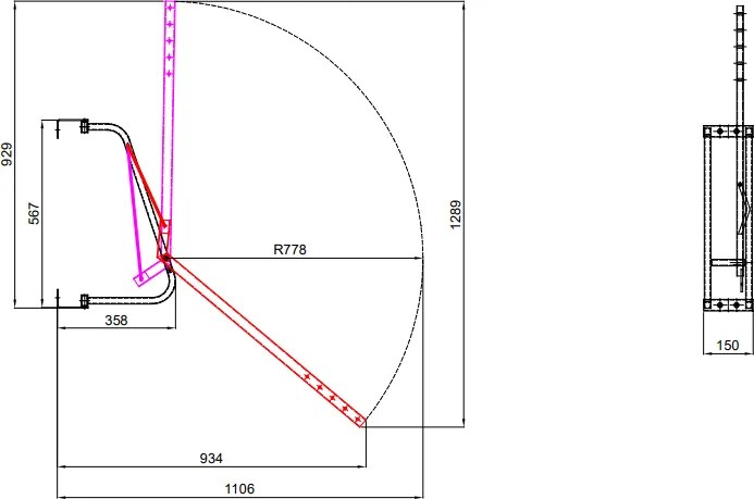 Držiak na elektrobicykle UpBike pre jednoduché zdvihnutie 1+1 ZADARMO, oplechované boky, otočný