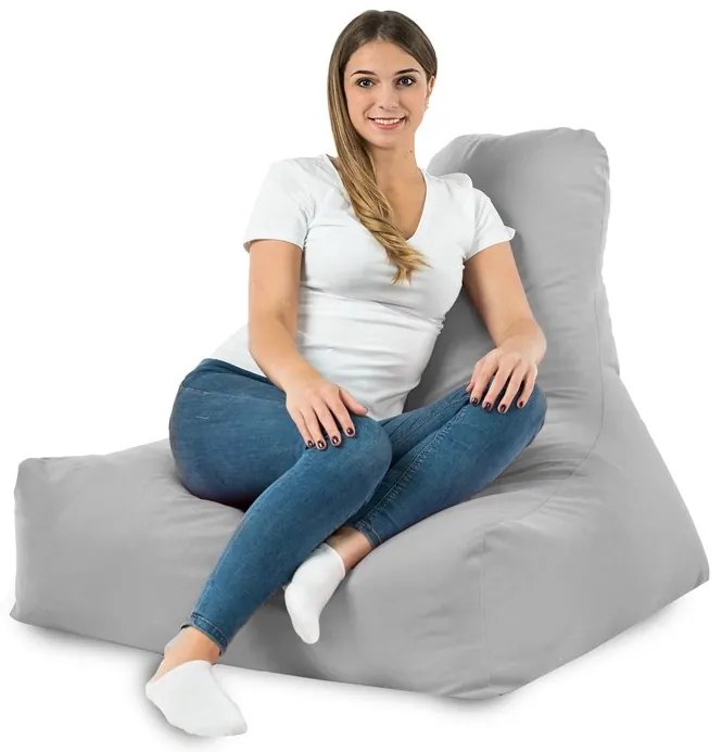 Sedací vak Bali Plyš Farba: Sv. sivý