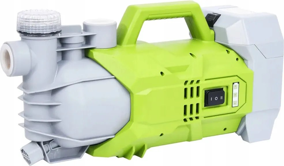 Akumulátorová záhradná pumpa 180 W, 22 m, 2800 l/h, zelená/šedá