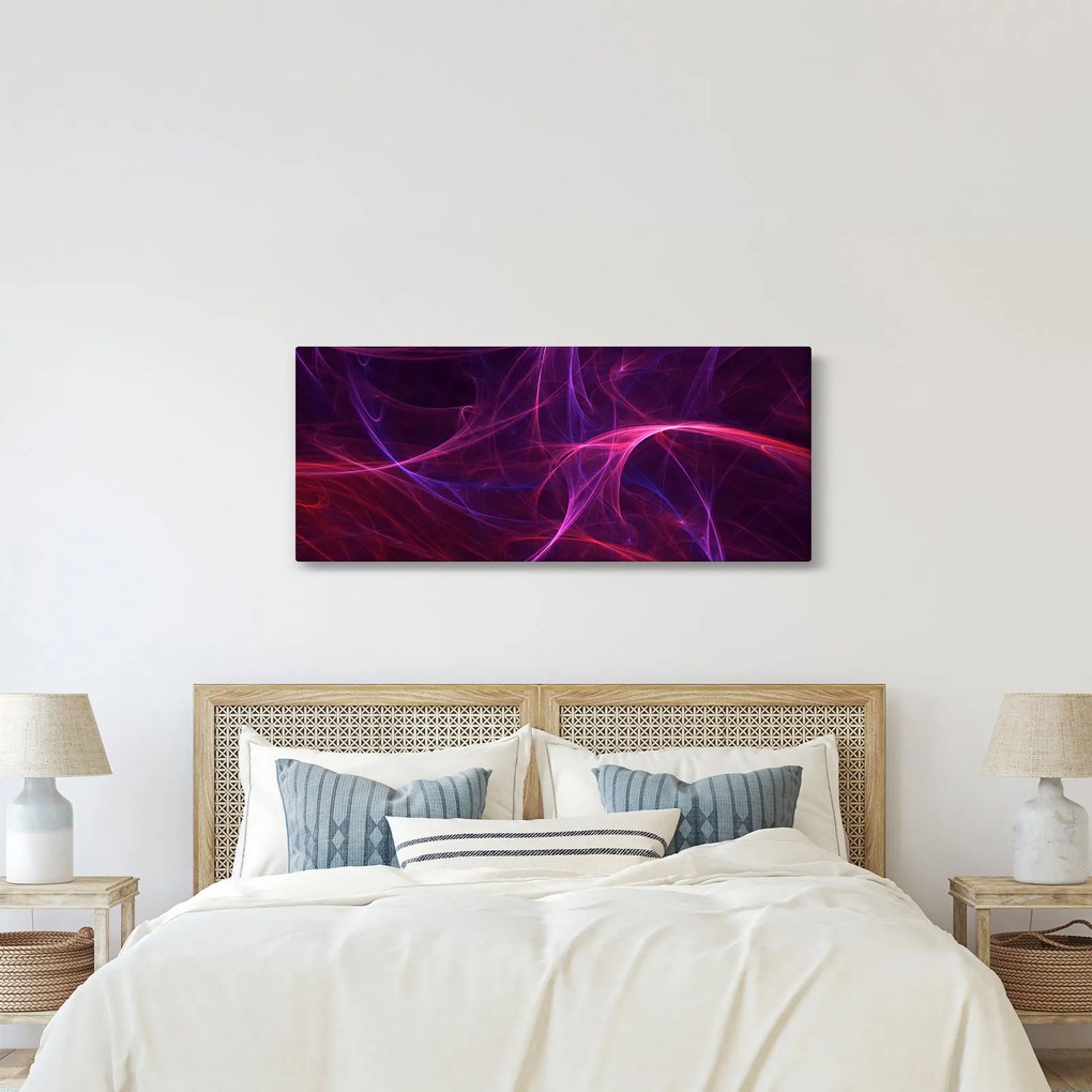 Abstraktný obraz kriviek (120x50 cm)