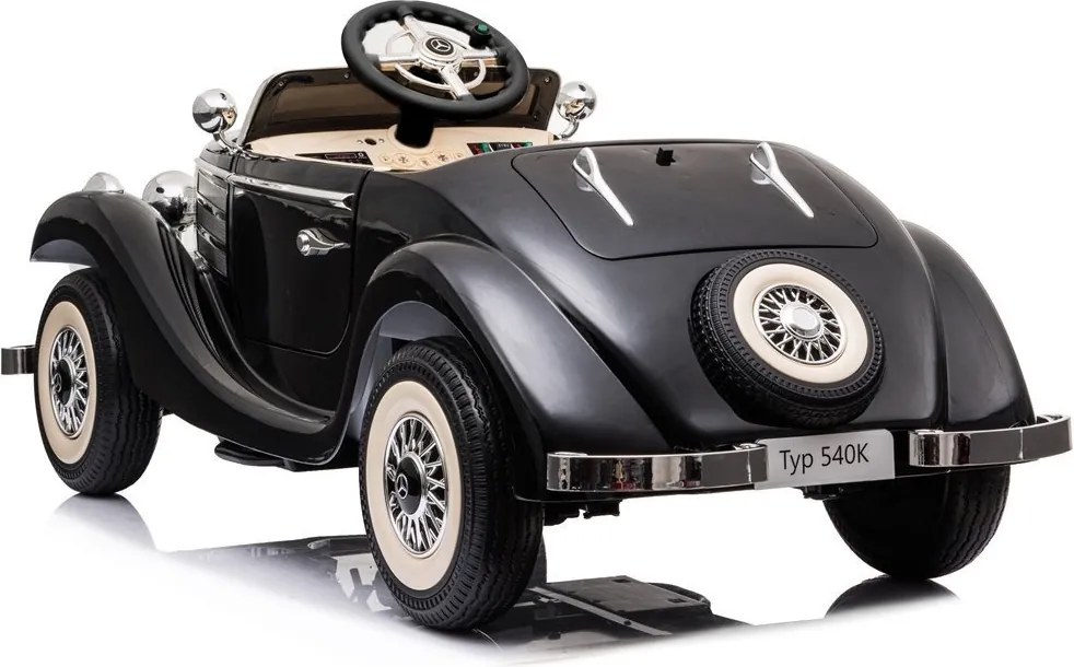 LEAN CARS Elektrické autíčko Mercedes 540K Premium LED MP3 čierne