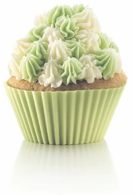 Súprava 6 farebných silikónových formičiek na muffiny Lékué, ⌀ 7 cm